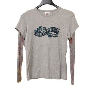 HARLEY-DAVIDSON | Women’s Tattoo Sleeve T-Shirt | Excellent Pre-owned Condition!